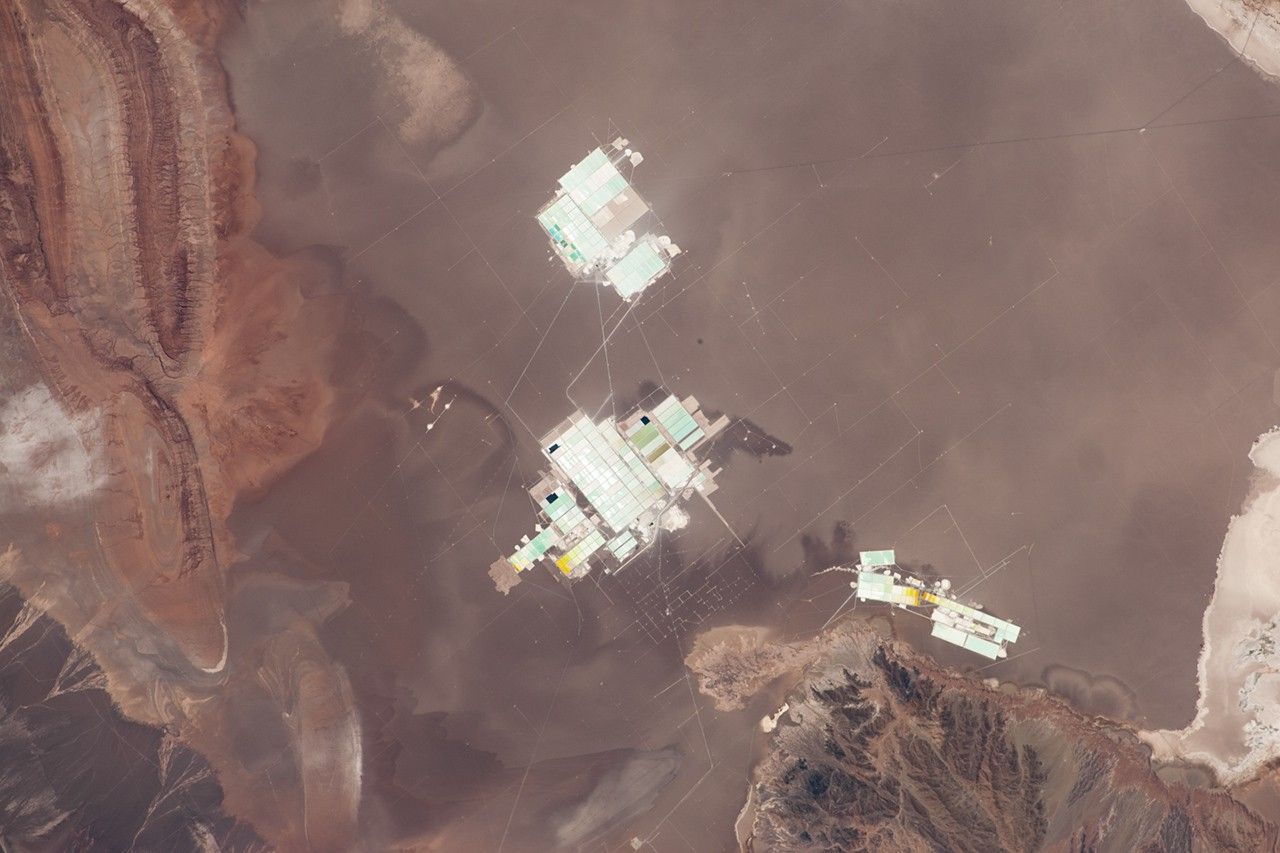 Salar de Atacama seen from the International Space Station